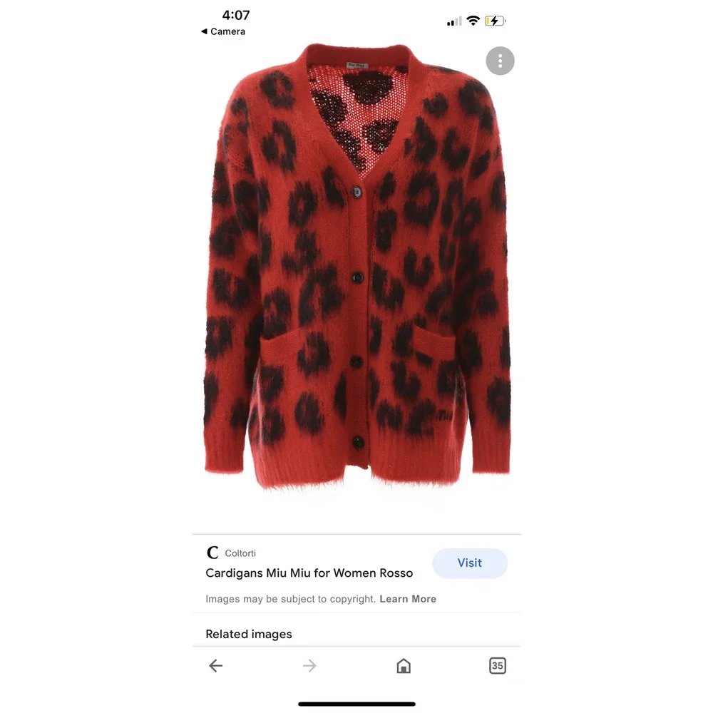 Lovers and Friends Wild Duster Cardigan in Red Leopard | REVOLVE (M)
